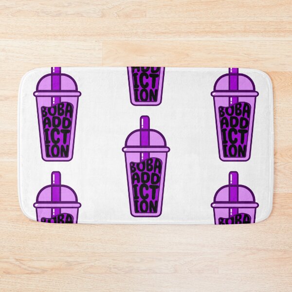 Item preview, Boba Addiction Purple and Black Bubble Tea Cup designed and sold by NexoNourishment.