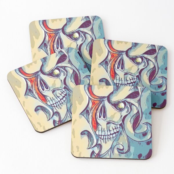 Item preview, Flamboyant skull designed and sold by Glenbobagins.