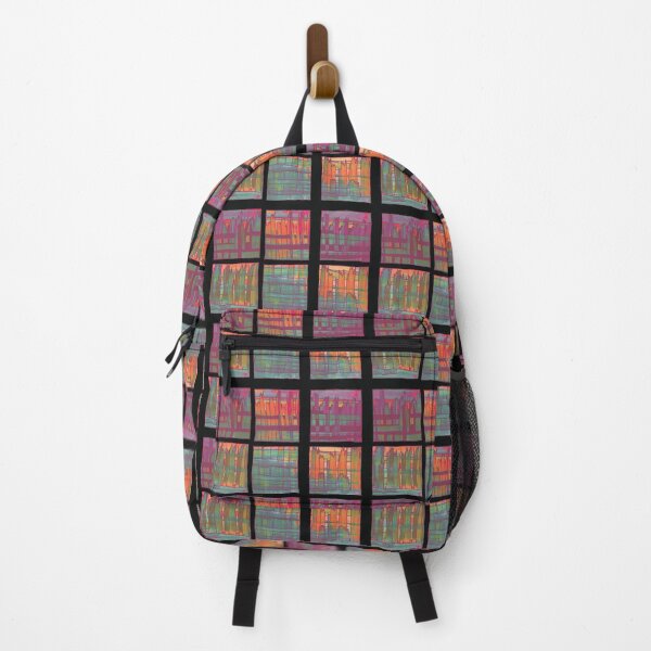 Item preview, Liminal Space in Orange, Pink, Teal and Purple through 6 windows designed and sold by BlackArtichoke.