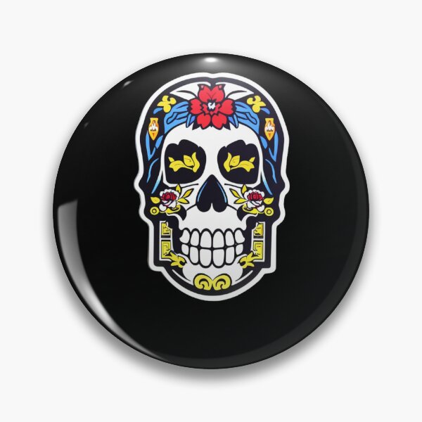 Item preview, Mictecacihuatl - Flower Skull designed and sold by ElLocoMus.