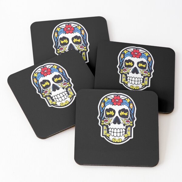 Item preview, Mictecacihuatl - Flower Skull designed and sold by ElLocoMus.