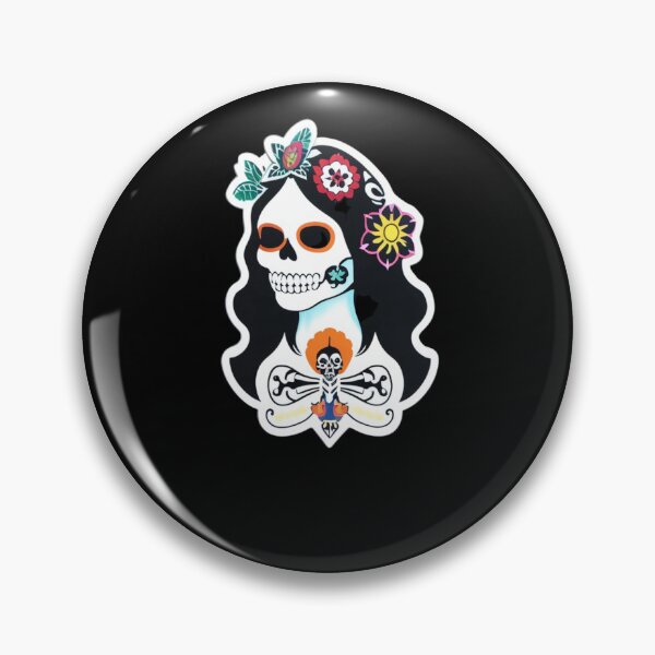 Item preview, Mictecacihuatl - Woman Skull designed and sold by ElLocoMus.