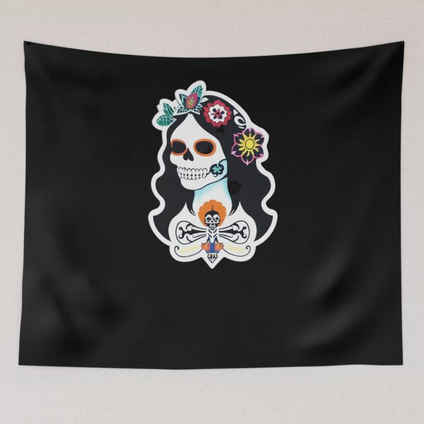 Item preview, Mictecacihuatl - Woman Skull designed and sold by ElLocoMus.