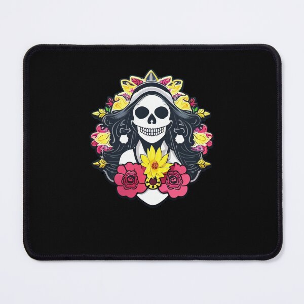 Item preview, Mictecacihuatl - Woman and Flower Skull designed and sold by ElLocoMus.