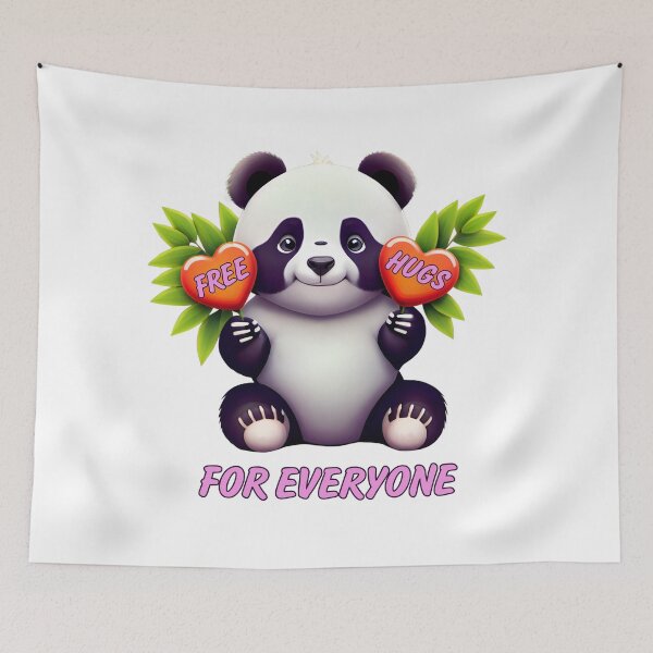 Item preview, Free Hugs for Everyone, Cute Panda Bear Design designed and sold by Ricardo Gutierrez.