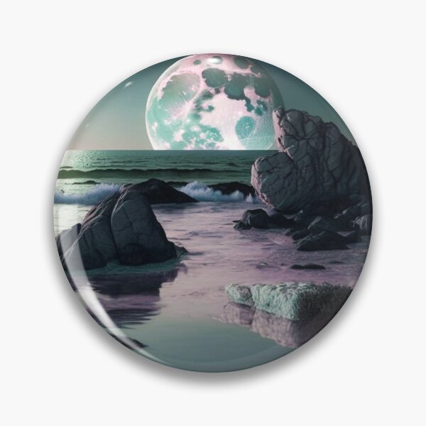 Item preview, moon over the sea designed and sold by Deborah Regan.