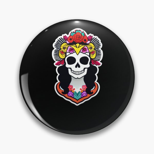 Item preview, Mictecacihuatl - RoseFlower Skull designed and sold by ElLocoMus.
