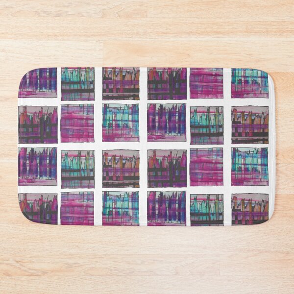 Item preview,  Liminal Space in Pink, Teal and Purple through 6 windows designed and sold by BlackArtichoke.