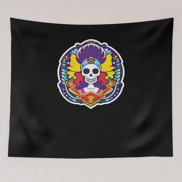 Item preview, Mictecacihuatl - Purple Skull designed and sold by ElLocoMus.