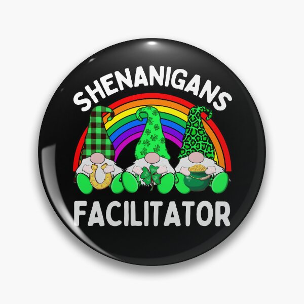 Item preview, Shenanigans Facilitator 3 Cute Irish Gnome Leprechauns Green Shamrocks  designed and sold by funnytshirtemp.