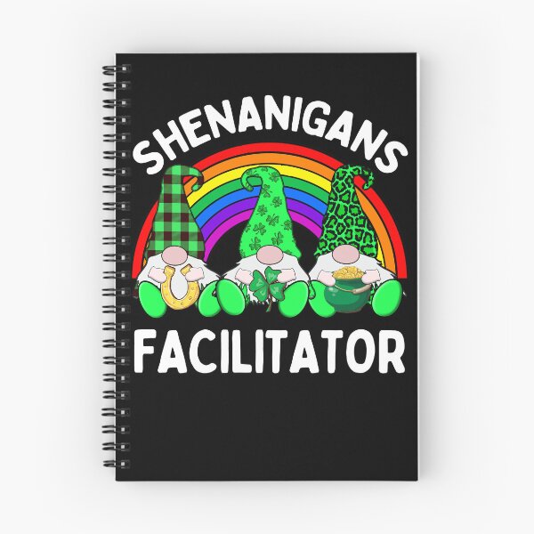 Item preview, Shenanigans Facilitator 3 Cute Irish Gnome Leprechauns Green Shamrocks  designed and sold by funnytshirtemp.