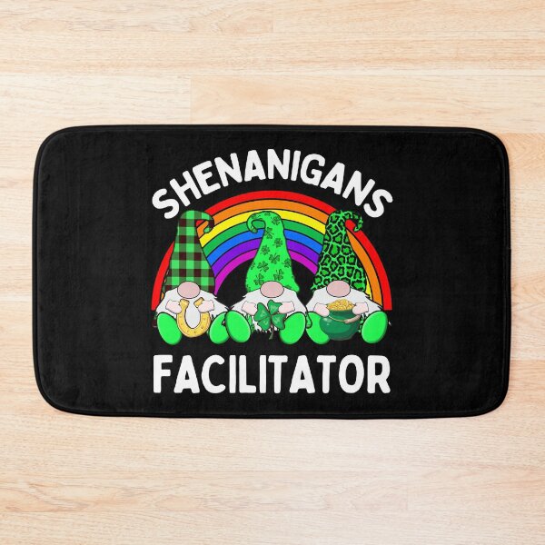 Item preview, Shenanigans Facilitator 3 Cute Irish Gnome Leprechauns Green Shamrocks  designed and sold by funnytshirtemp.
