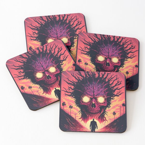 Item preview, Ghoul Walking Towards Synthwave Sun Lord designed and sold by Nightarcade.