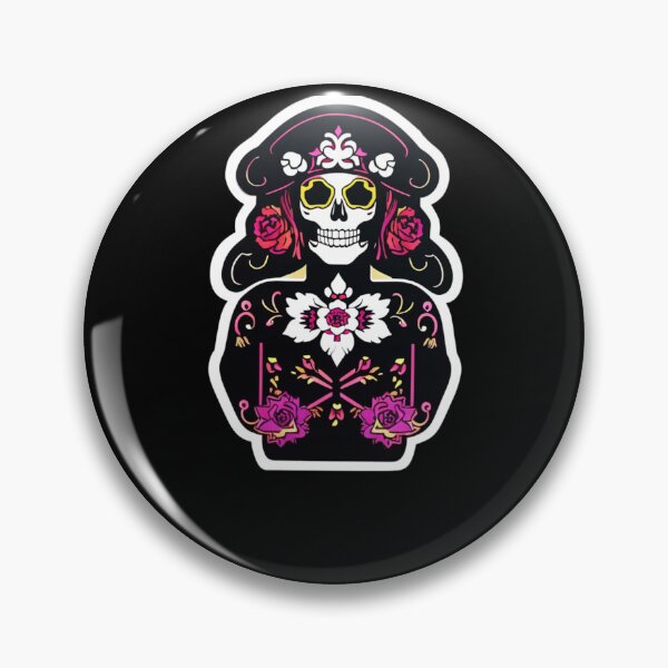 Item preview, Mictecacihuatl - Dark Flower Girl Skull designed and sold by ElLocoMus.