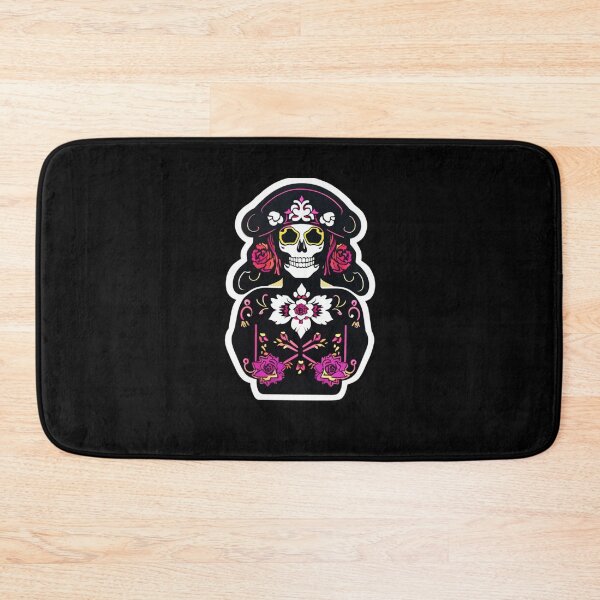Item preview, Mictecacihuatl - Dark Flower Girl Skull designed and sold by ElLocoMus.