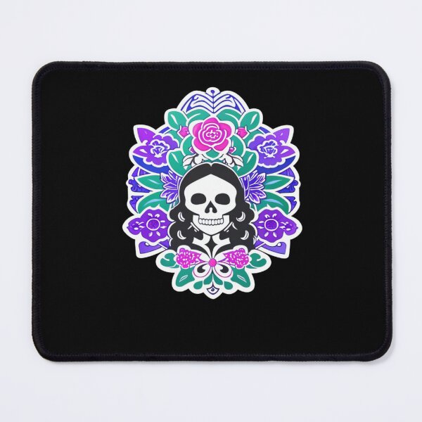 Item preview, Mictecacihuatl - Pastel Flower Girl Skull designed and sold by ElLocoMus.