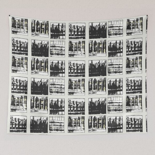 Item preview,  Liminal Space in Monocrome through 6 windows designed and sold by BlackArtichoke.