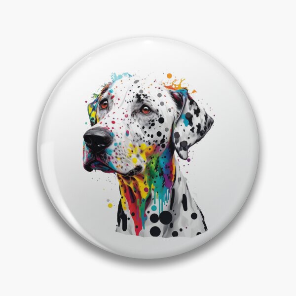 Item preview, Colorful Pop Art Dalmatian Dog, Carriage Dog Lover, Spotted Coach Puppy Owner designed and sold by PRINTED ..
