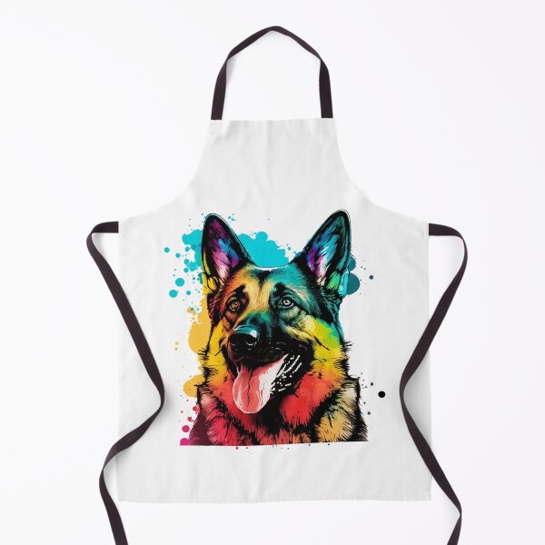 Artikelvorschau, Bunter Pop-Art-Schäferhund, Berger Allemand Besitzergeschenk entworfen und verkauft von PRINTED ..