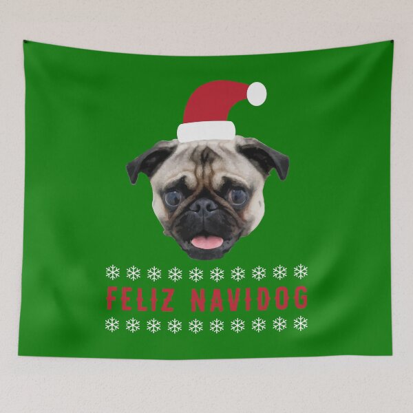 Item preview, Feliz Navidog Pug Christmas Design designed and sold by anthonymzubia.