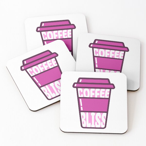 Item preview, Coffee Bliss Modern Pink and White Coffee Cup designed and sold by NexoNourishment.
