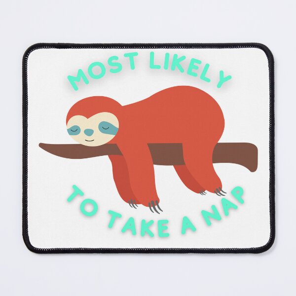 Item preview, most likely to take a nap Sticker designed and sold by agacoin.
