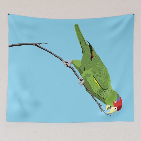 Item preview, Red-crowned Parrot designed and sold by BennuBirdy.