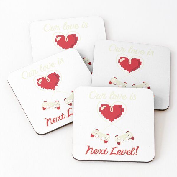 Item preview, OUR LOVE IS NEXT LEVEL FUNNY VALENTINE QUOTE FOR GAMERS  designed and sold by Sticky-bubble ⭐️⭐️⭐️.