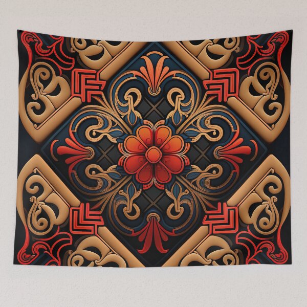 Item preview, Ornamental Plaid Pattern designed and sold by Juliascutecornr.