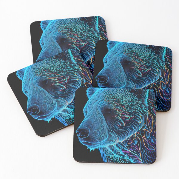 Item preview, Electric Arctic Wildlife - Polar Bear designed and sold by mcmtdesigns.