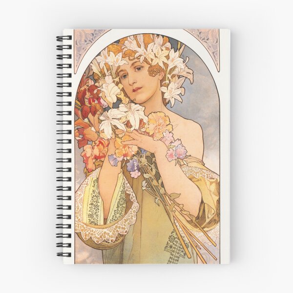 Item preview, Alfonse Mucha Art Nouveau Vintage woman illustration, Elegant Beauty - Alphonse Mucha Inspired Art designed and sold by RaspberryEM.