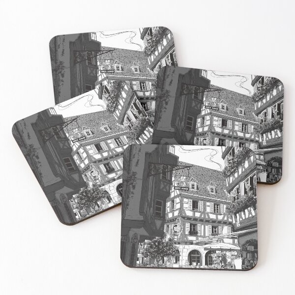 Item preview, Alsace, Colmar illustration designed and sold by rozace.