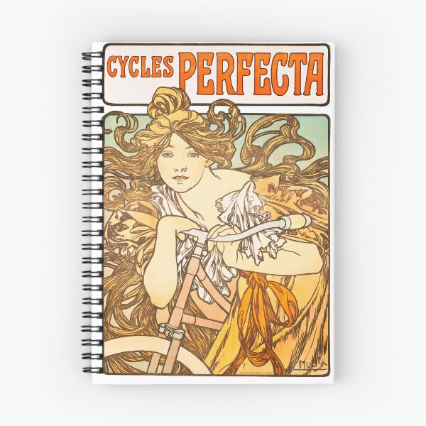 Item preview, Cycles PerfectaAlfonse Mucha Art Nouveau Vintage woman illustration, Elegant Beauty - Alphonse Mucha Inspired Art designed and sold by RaspberryEM.