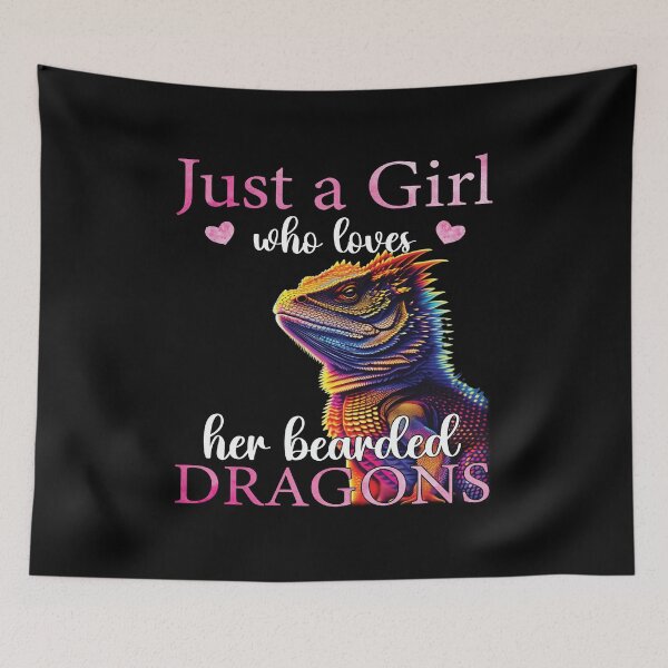 Item preview, Just a girl who loves bearded dragon Lizard Lover designed and sold by Trendy Valley .
