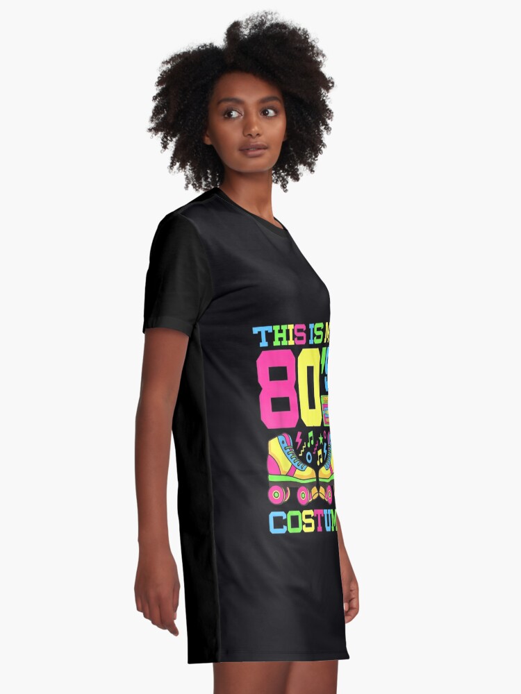 80s Costume 1980s Theme Party Eighties Styles Fashion Outfit Graphic  T-Shirt Dress for Sale by Sonali69