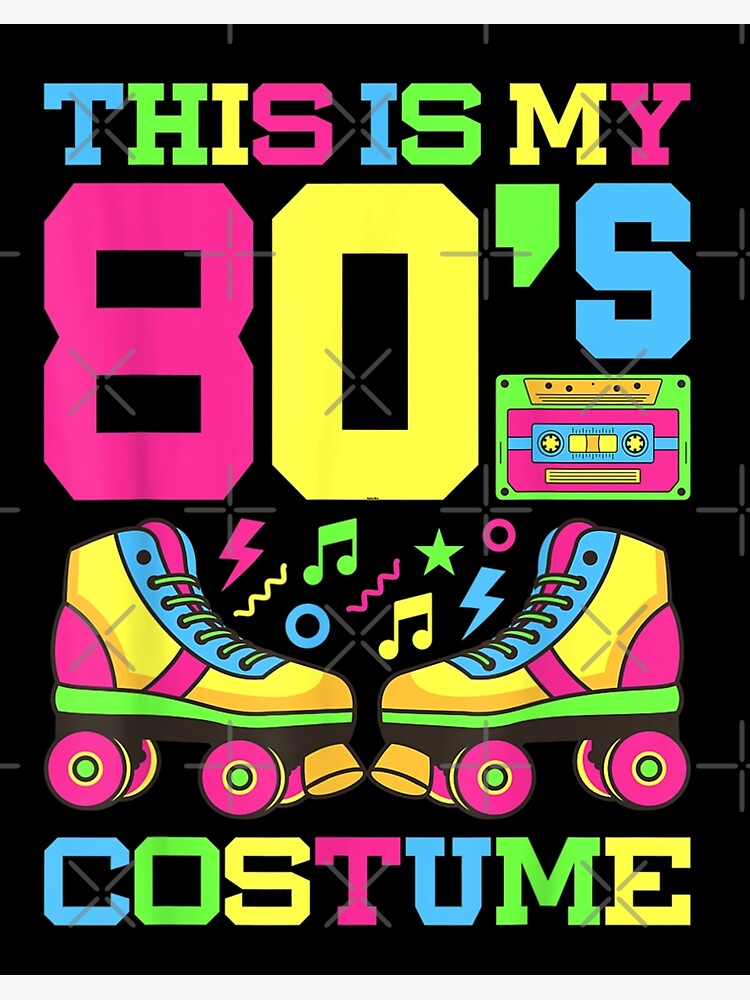 80s Costume 1980s Theme Party Eighties Styles Fashion Outfit | Art Board  Print