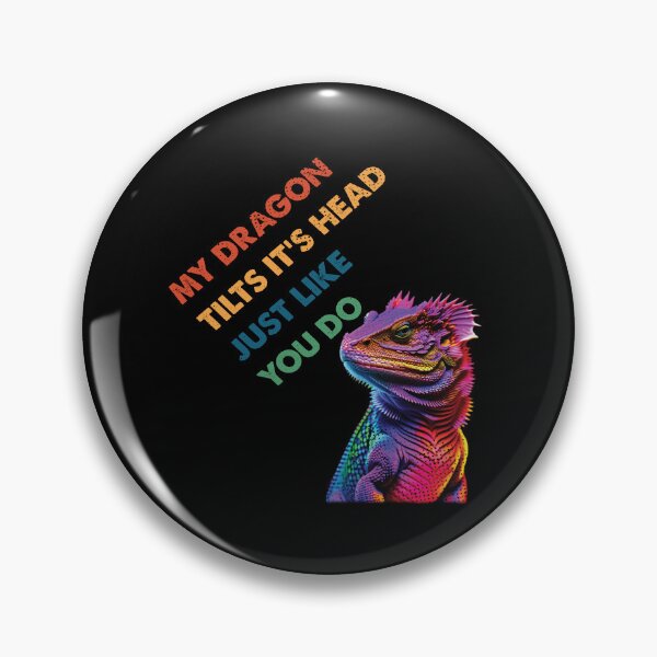 Item preview, My Dragon tilts it's head Funny Bearded Dragon Lover designed and sold by Trendy Valley .