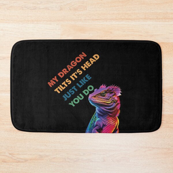 Item preview, My Dragon tilts it's head Funny Bearded Dragon Lover designed and sold by Trendy Valley .