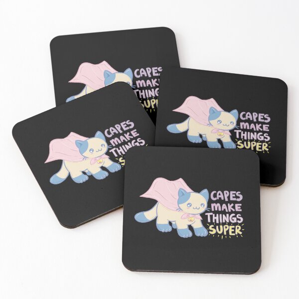 Item preview, Cat with cape - Capes Make Things Super designed and sold by Whimsical Wenli.