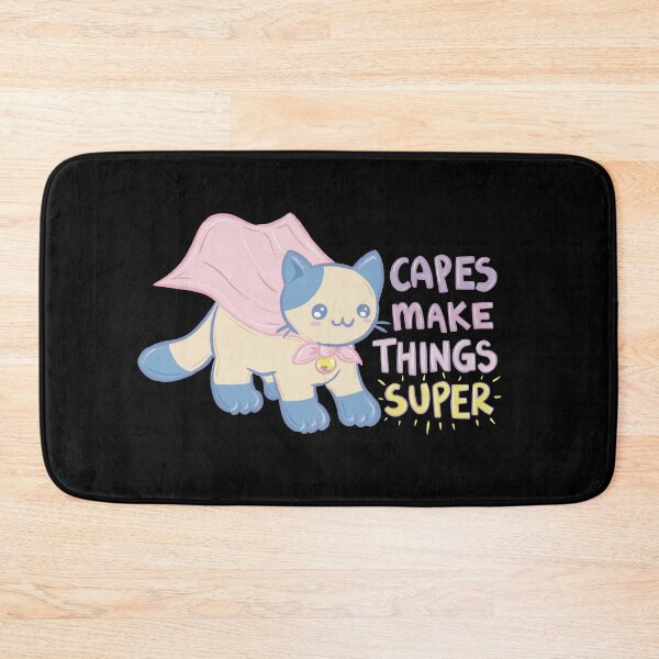 Item preview, Cat with cape - Capes Make Things Super designed and sold by Whimsical Wenli.