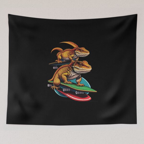 Item preview, Bearded Dragon On Skateboard Funny Cute Lizard Lover designed and sold by Trendy Valley .