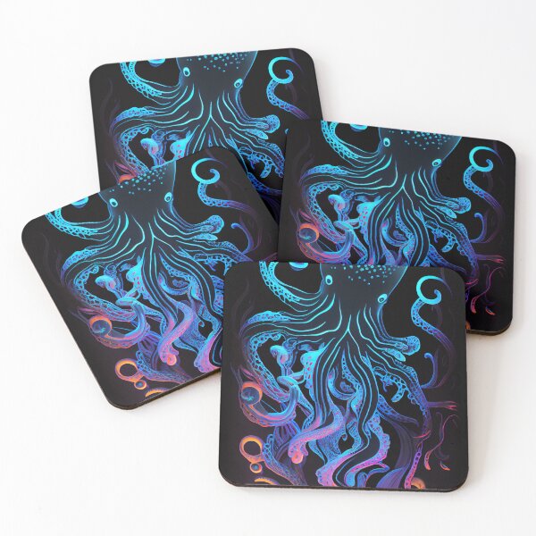 Item preview, Gleaming Deep Sea Squid - Under The Sea designed and sold by mcmtdesigns.
