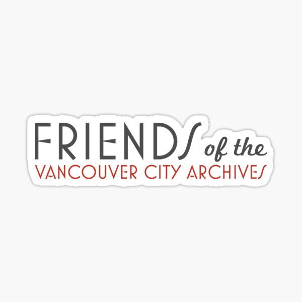 Friends of the Vancouver City Archives logo Sticker