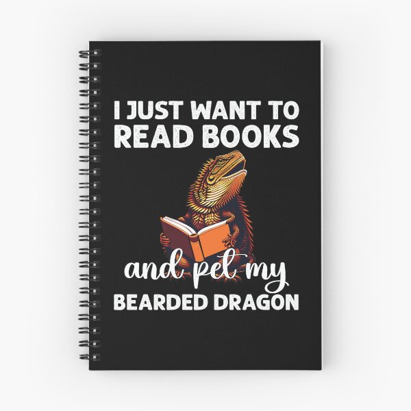 Item preview, I Just Want To Read Books And Pet My Bearded Dragon Funny  designed and sold by Trendy Valley .