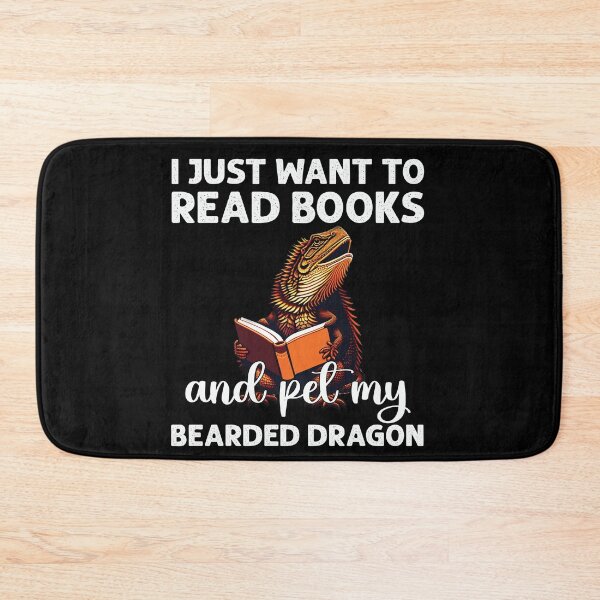 Item preview, I Just Want To Read Books And Pet My Bearded Dragon Funny  designed and sold by Trendy Valley .