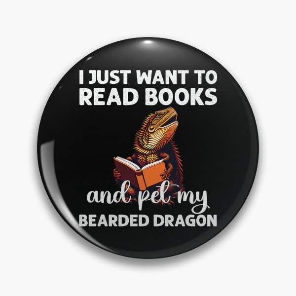 Item preview, I Just Want To Read Books And Pet My Bearded Dragon Funny  designed and sold by Trendy Valley .