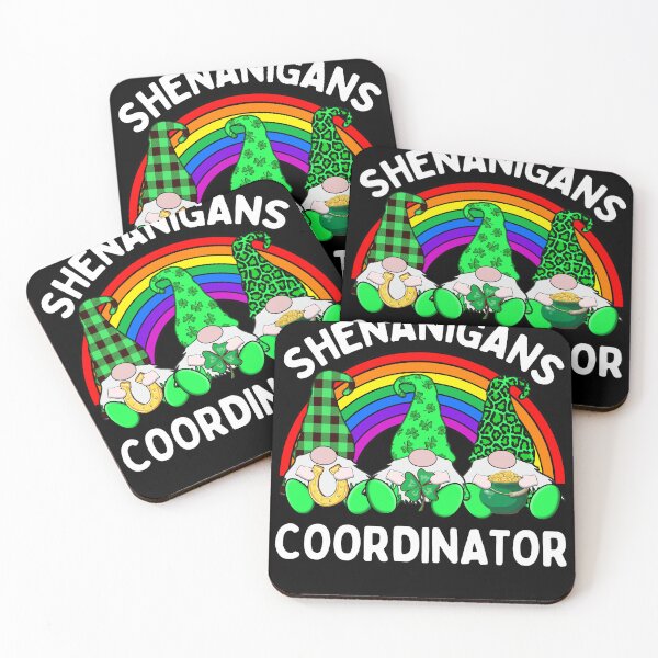 Item preview, Shenanigans Coordinator 3 Cute Irish Gnome Leprechauns Green Shamrocks  designed and sold by funnytshirtemp.
