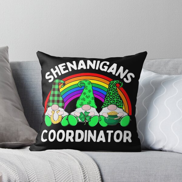 Item preview, Shenanigans Coordinator 3 Cute Irish Gnome Leprechauns Green Shamrocks  designed and sold by funnytshirtemp.