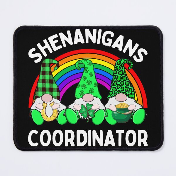 Item preview, Shenanigans Coordinator 3 Cute Irish Gnome Leprechauns Green Shamrocks designed and sold by funnytshirtemp.