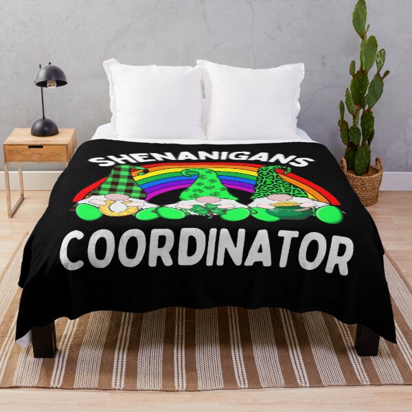 Item preview, Shenanigans Coordinator 3 Cute Irish Gnome Leprechauns Green Shamrocks designed and sold by funnytshirtemp.